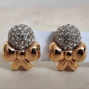 Vintage Nina Ricci Bow Tie Earrings